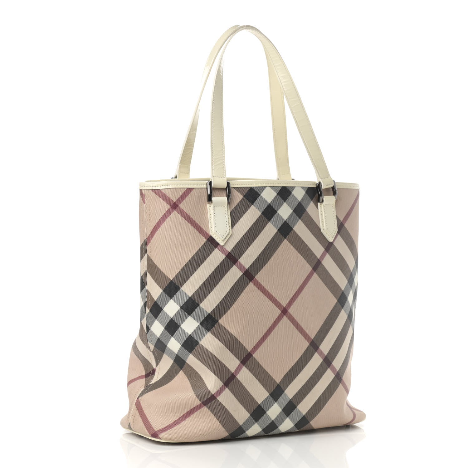 Burberry Supernova Check Tote White 3 of 20