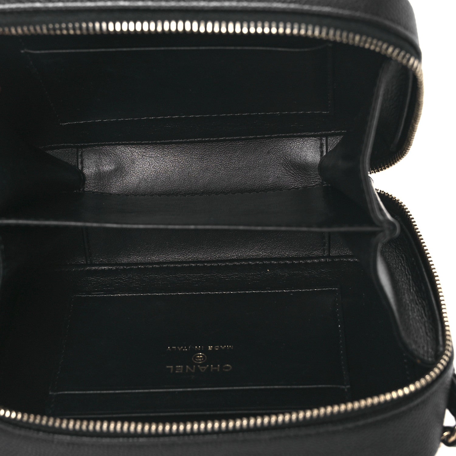 Chanel Caviar Quilted CC Filigree Vanity Clutch With Chain Black 5 of 12