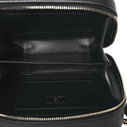 Chanel Caviar Quilted CC Filigree Vanity Clutch With Chain Black 5 of 12