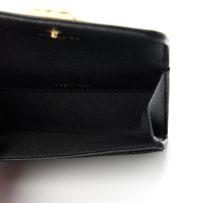 Chanel Caviar Quilted Boy Flap Card Holder Black 5 of 12
