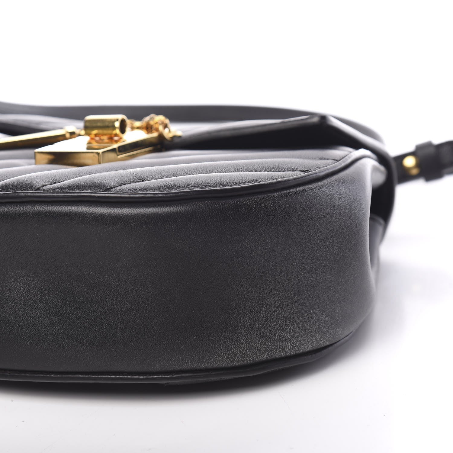 Chloe Calfskin Quilted Mini Drew Bijou Shoulder Bag Black 7 of 8