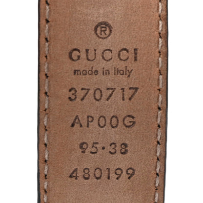 Gucci Moon Calfskin Interlocking G 25mm Belt 95 38 Black 5 of 5