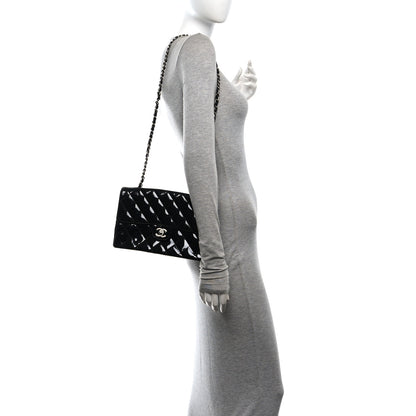 Chanel Patent Quilted Medium Single Flap Black 2 of 11
