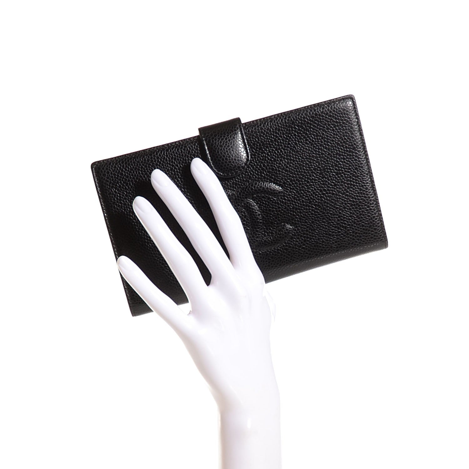 Chanel Caviar Timeless CC French Wallet Black 2 of 8