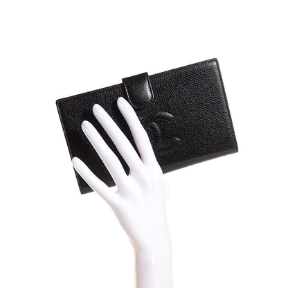Chanel Caviar Timeless CC French Wallet Black 2 of 8