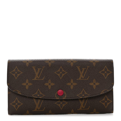 Louis Vuitton Monogram Emilie Wallet Fuchsia 1 of 8
