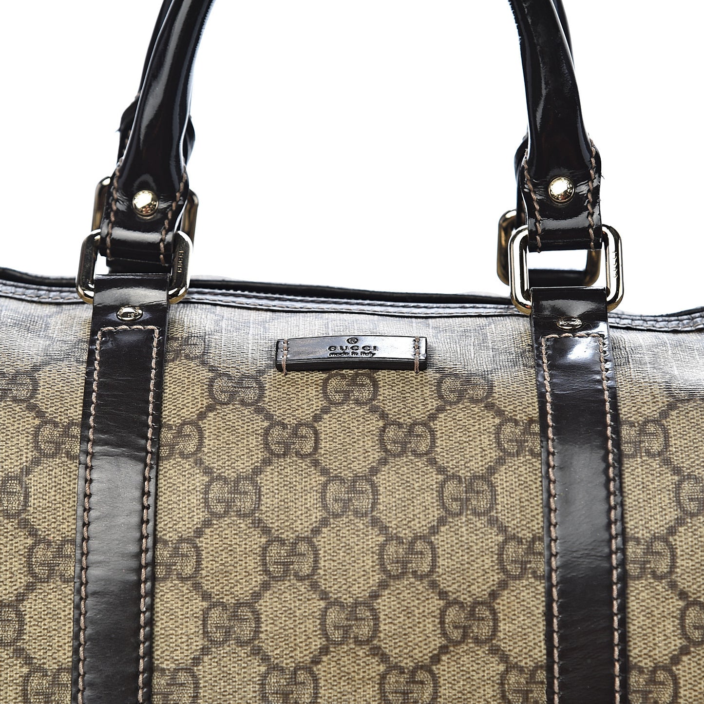 GG Plus Monogram Medium Joy Boston Dark Brown