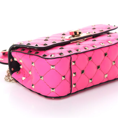 Valentino Garavani Calfskin Mini Rockstud Spike Shoulder Bag Azalea 6 of 8