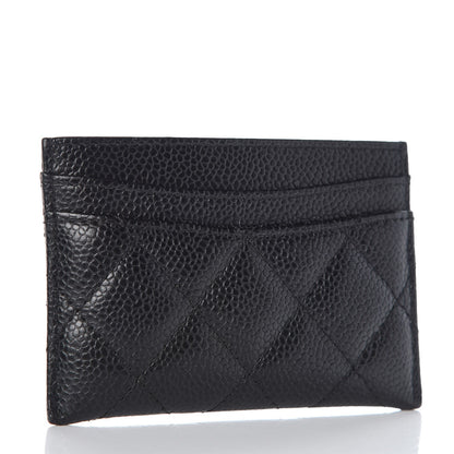 Chanel Caviar Quilted Card Holder Black 3 of 9