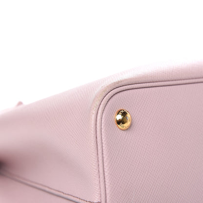 Prada Saffiano Cuir Medium Double Bag Mughetto 10 of 22