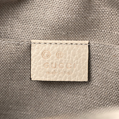 Gucci Monogram Dollar Calfskin Mini Bree Messenger Bag Beige Ebony Avoire 6 of 12