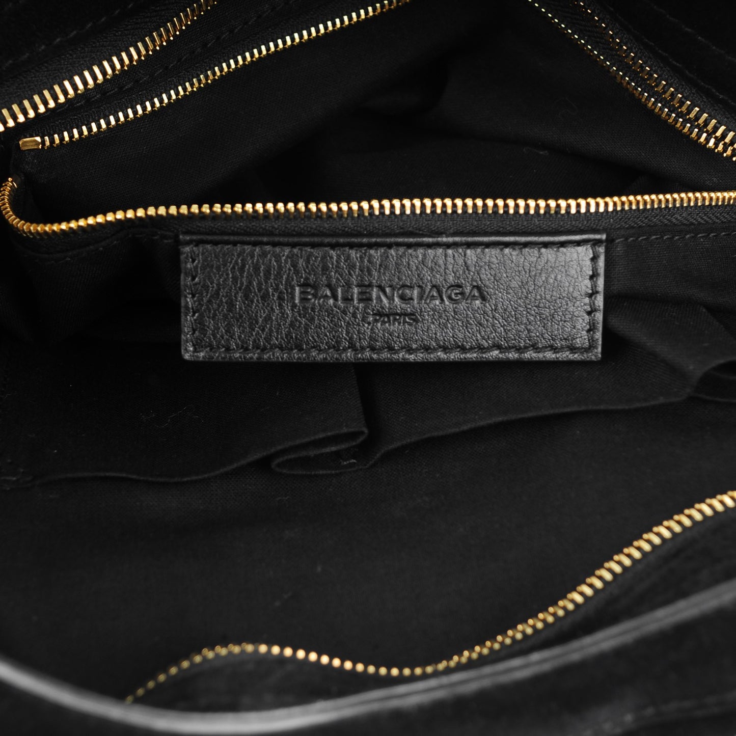 Baby Daim Gold Metallic Edge Hardware City Black