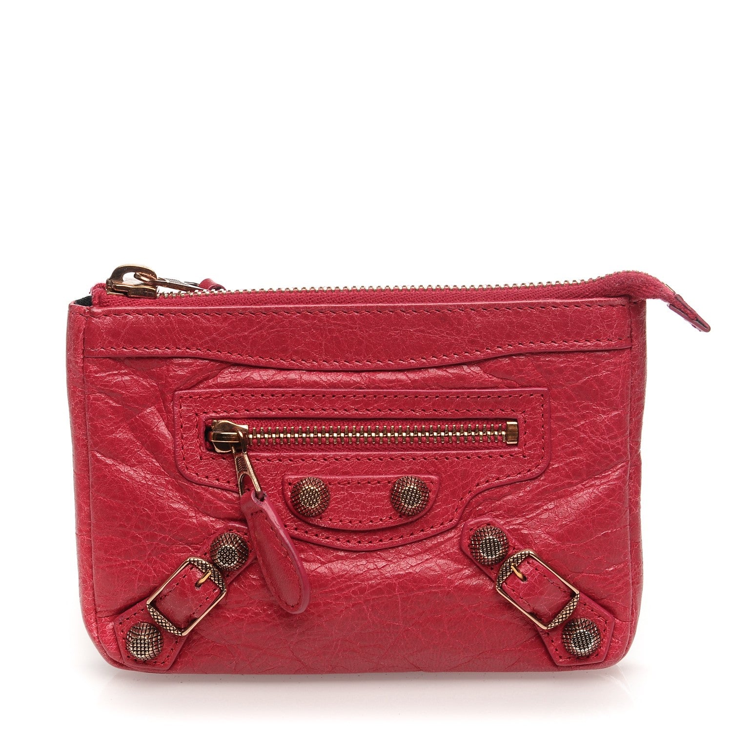 Balenciaga Agneau Giant 12 Silver Hardware M Porte-Monnaie Coin Purse Rose Thulian 1 of 7