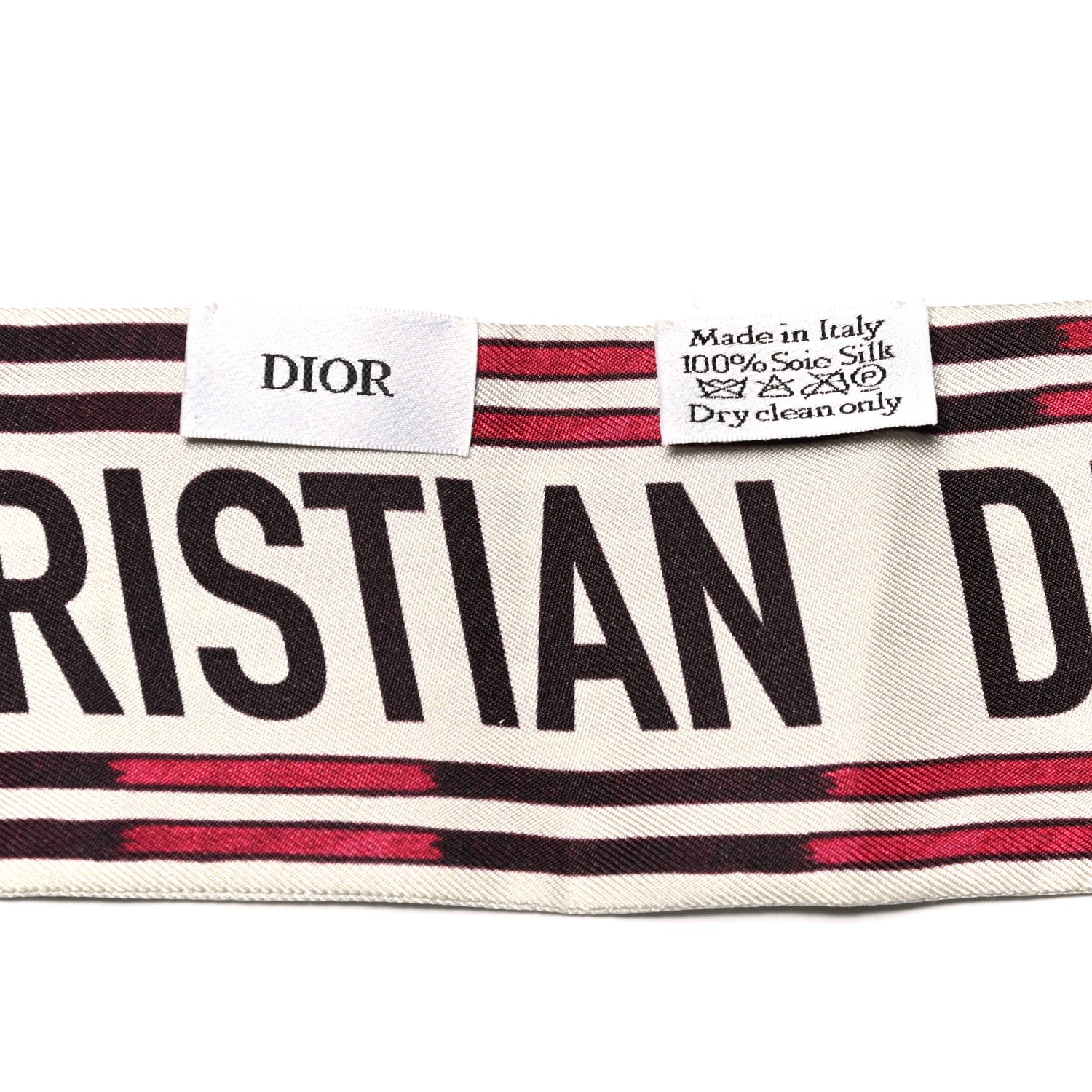 Christian Dior Silk Palm Tree Mitzah Scarf Fantasie Fond Rouge 3 of 4