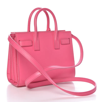 Saint Laurent Calfskin Nano Sac De Jour Lipstick Fuchsia 3 of 9