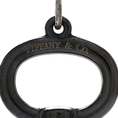 Tiffany Black Titanium Oval Key Pendant 3 of 3