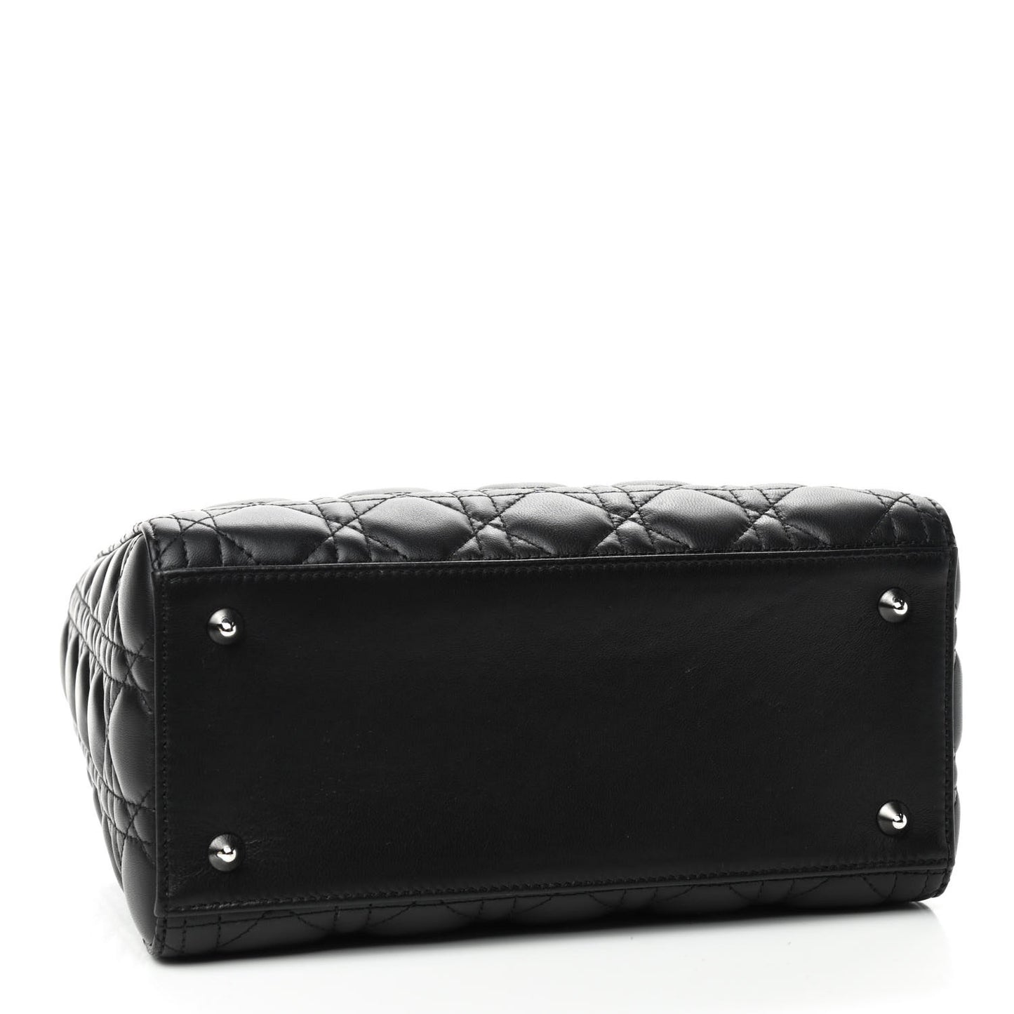 Lambskin Cannage Medium Lady Dior Black