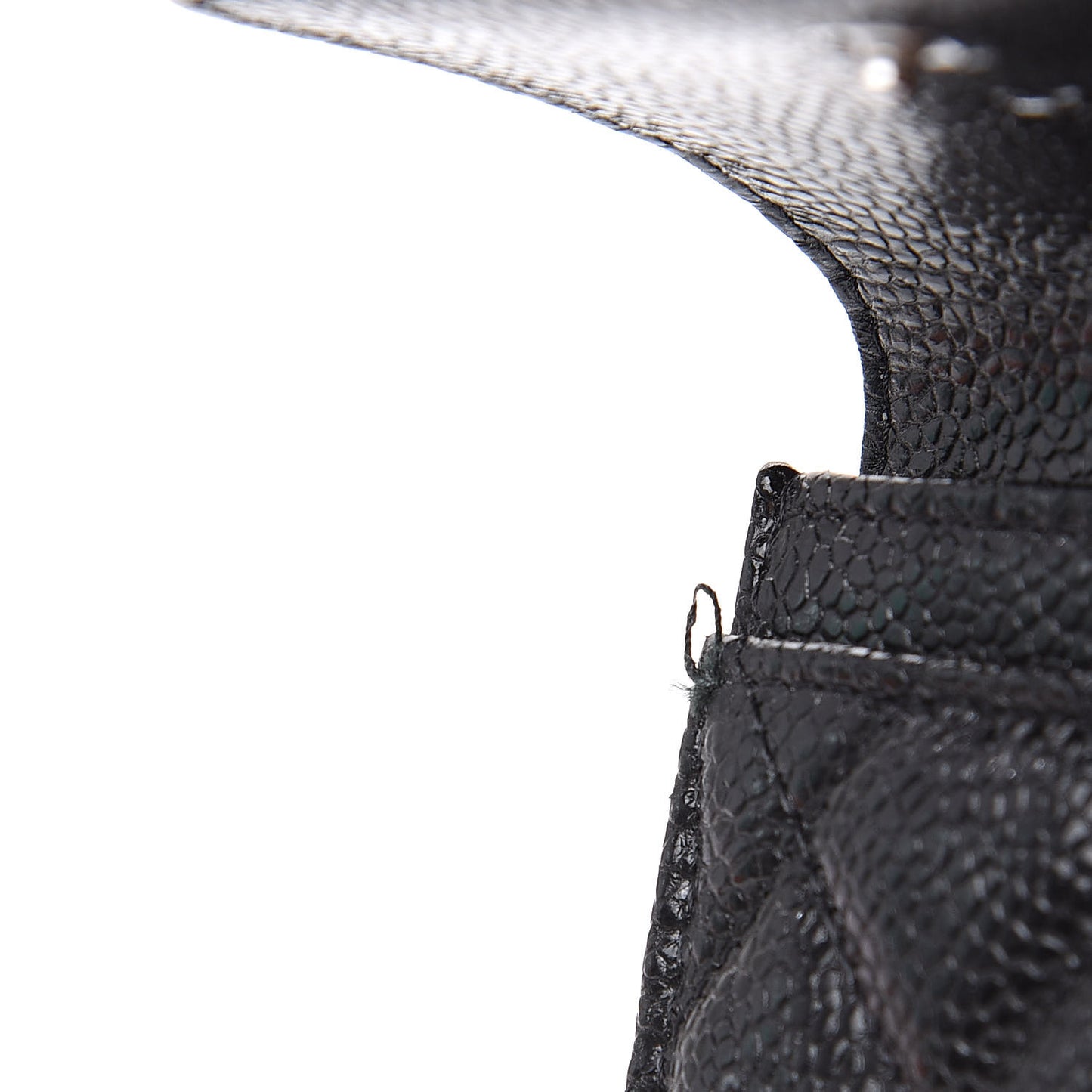 Caviar Quilted Flap Card Holder So Black