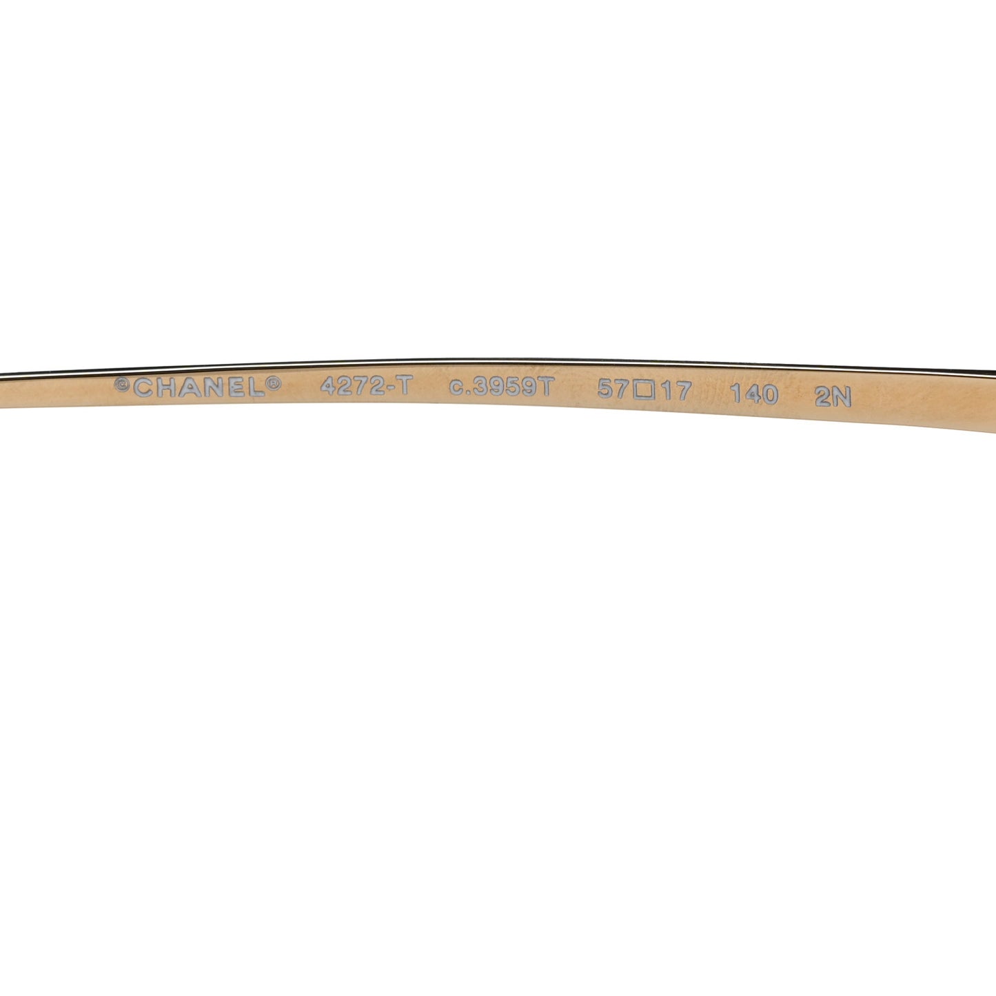 Titanium CC Pilot Aviator Sunglasses 4272-T Gold