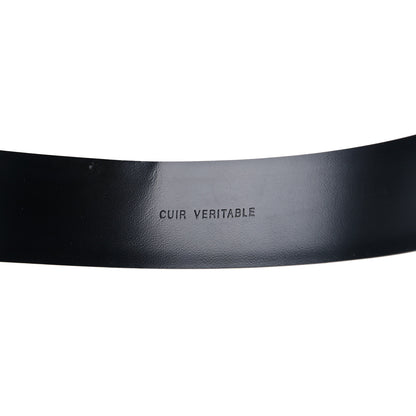Chanel Patent Plexiglass CC Boy Belt 100 40 Black Blue 6 of 6