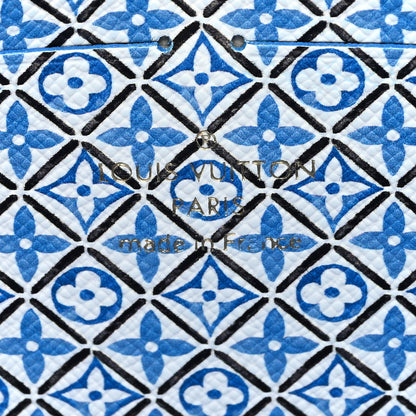Louis Vuitton Monogram Giant By The Pool Zippy Wallet Resort Blue 6 of 6