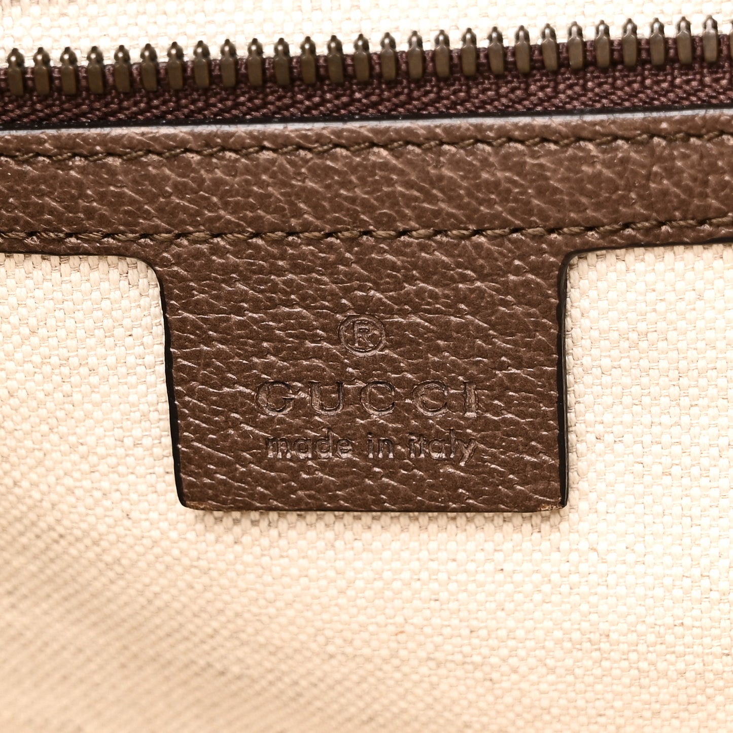 GG Supreme Monogram Web Small Ophidia Half Moon Hobo Brown