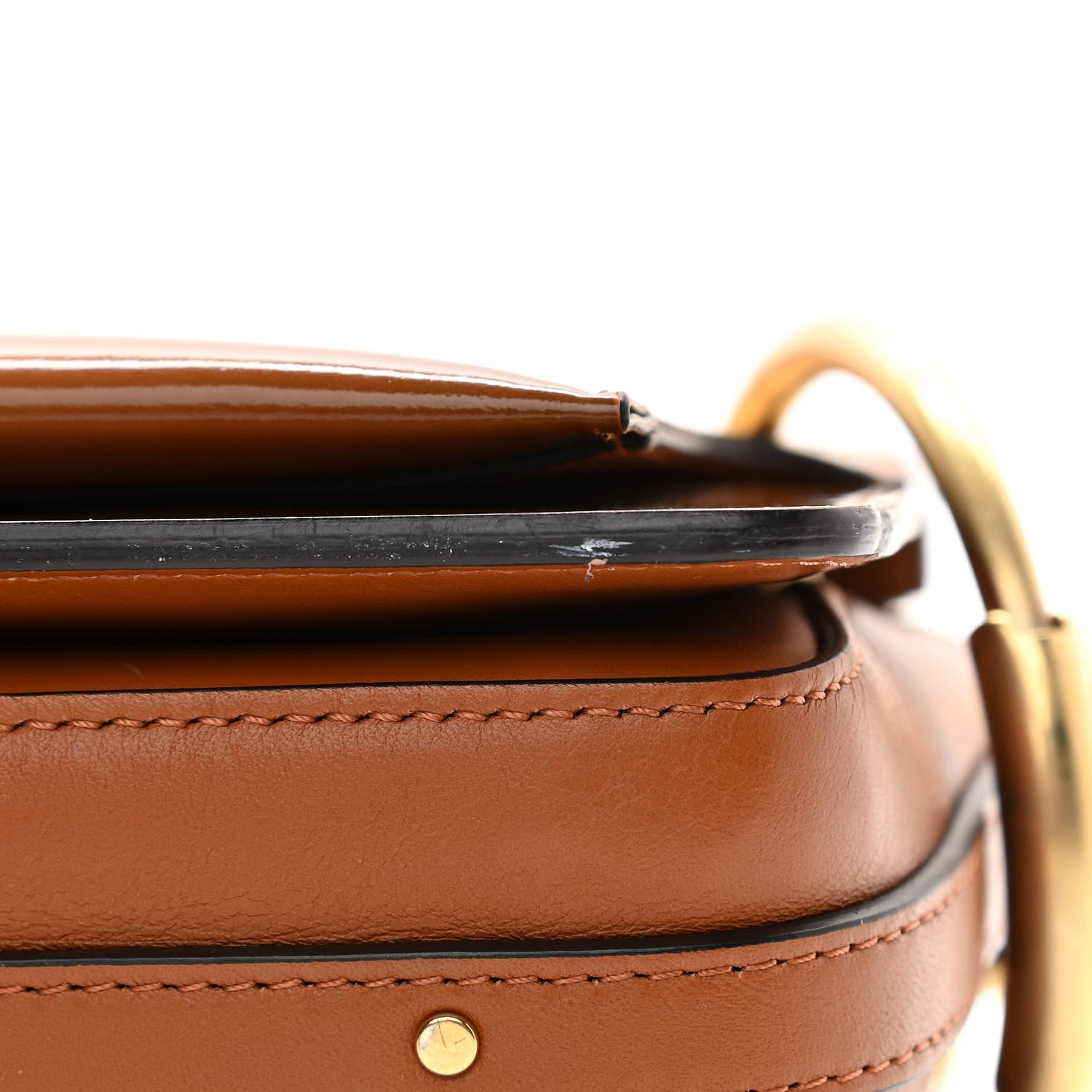 Chloe Patent Small Roy Bag Caramel 11 of 11
