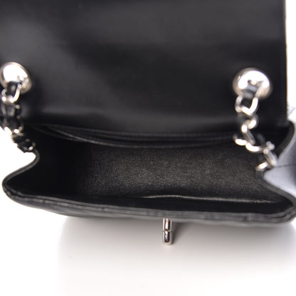 Chanel Caviar Chevron Quilted Mini Square Flap Black 7 of 11