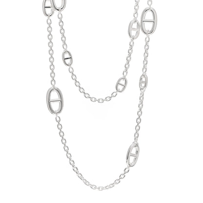 Hermes Sterling Silver Farandole Necklace 120 1 of 5
