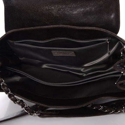 Chanel Glazed Caviar Pocket In The City Tote Brown 5 of 7