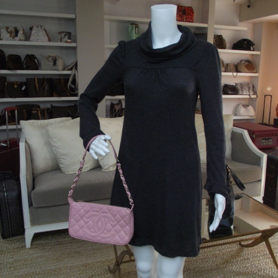 Chanel Caviar Quilted Pochette Pink 2 of 11