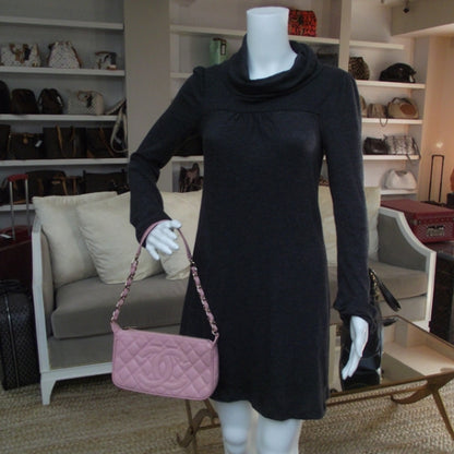 Chanel Caviar Quilted Pochette Pink 2 of 11