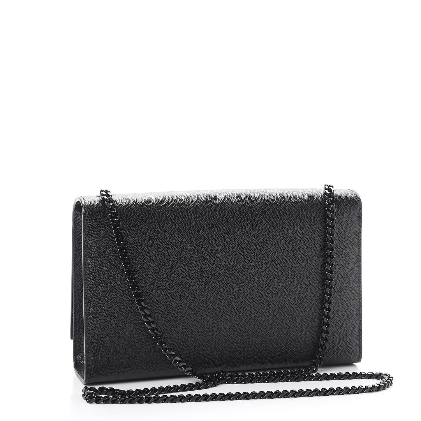 Grain De Poudre Medium Classic Monogram Kate Satchel Black