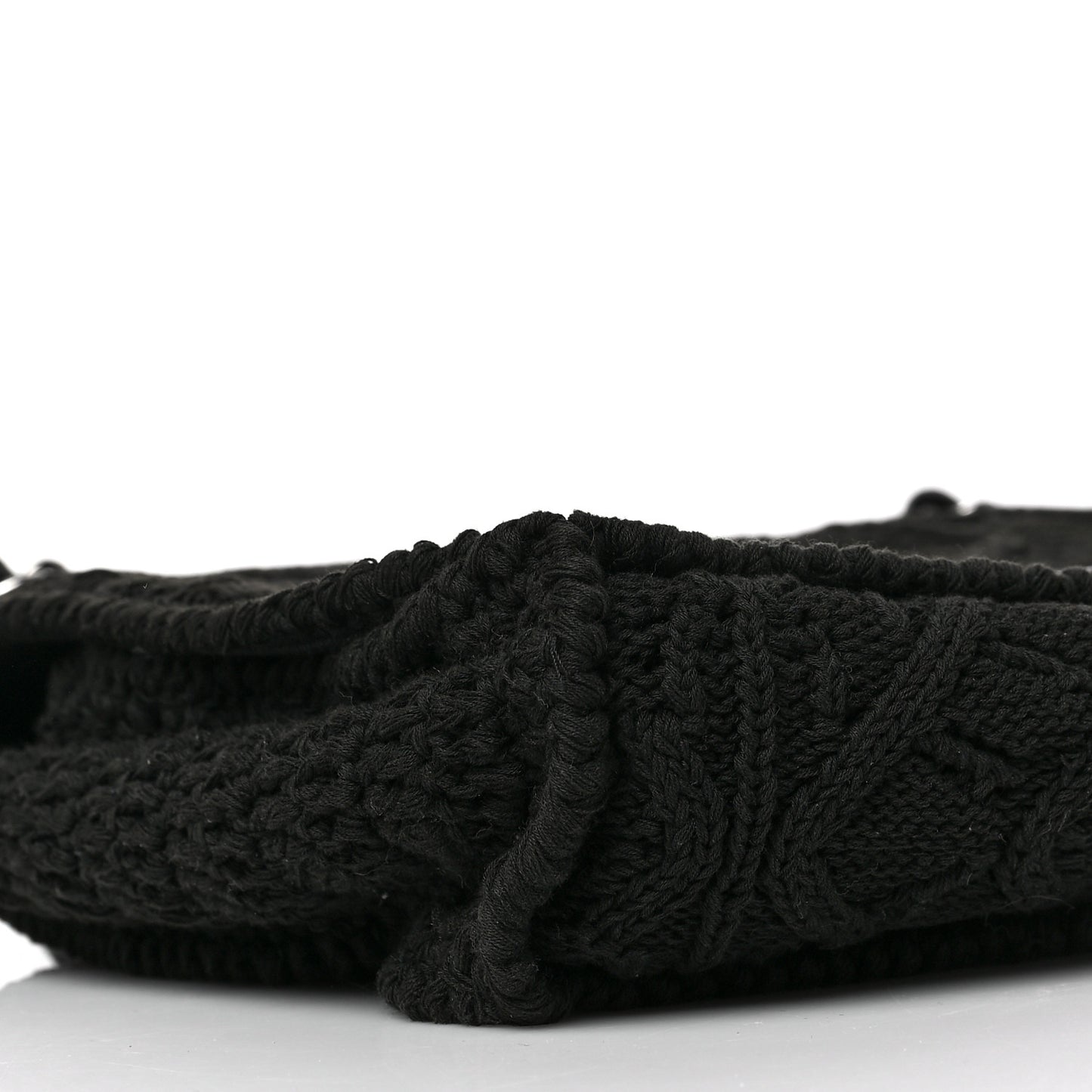 Crochet Medium Single Flap Black
