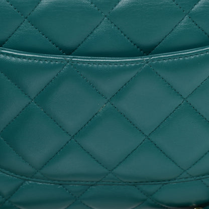 Chanel Lambskin Quilted Small Trendy CC Flap Dual Handle Bag Green 14 of 14