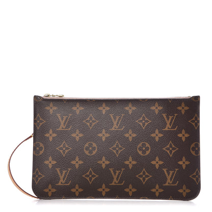 Louis Vuitton Monogram Neverfull MM GM Pochette Rose Ballerine 1 of 12
