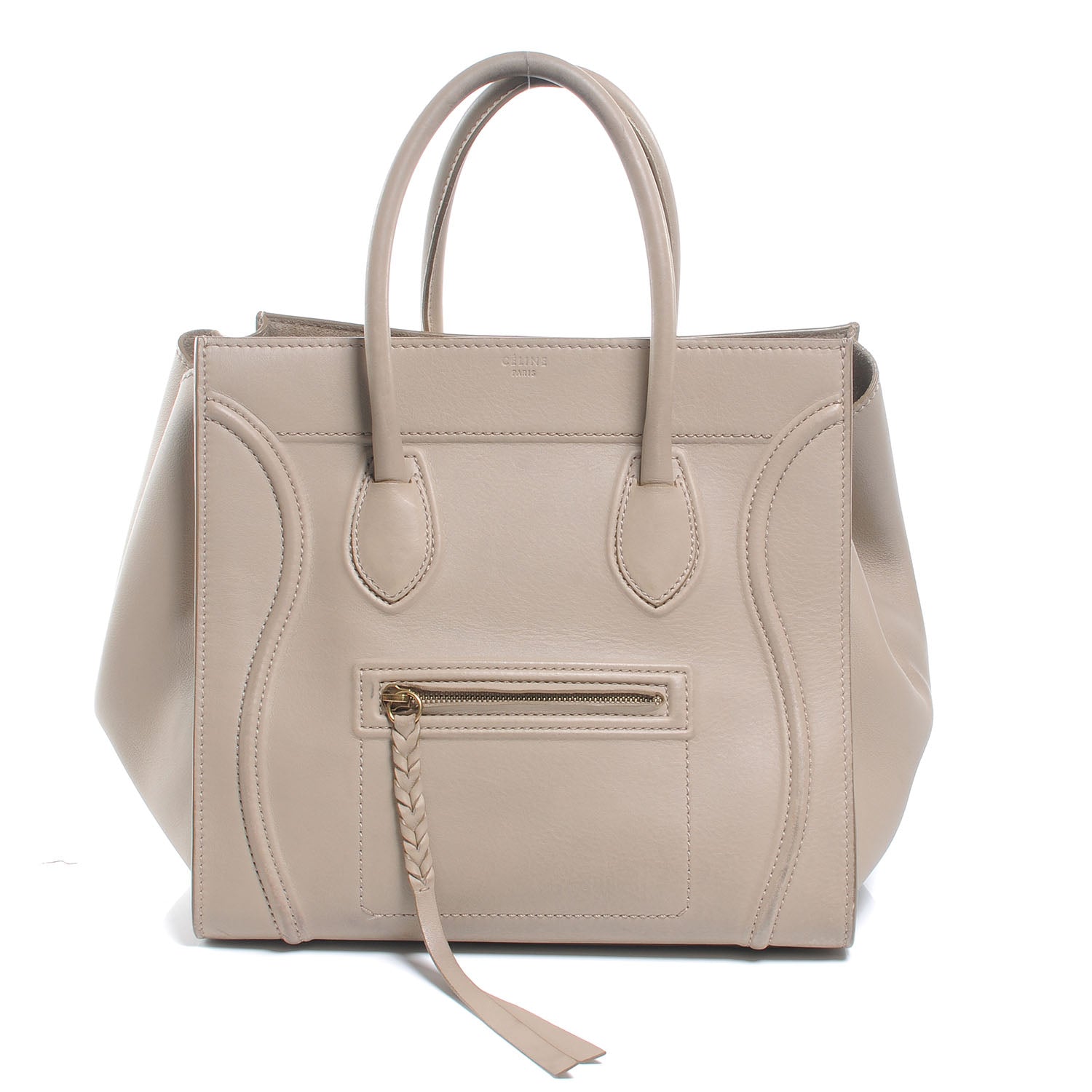 Celine Calfskin Small Phantom Luggage Beige 1 of 7
