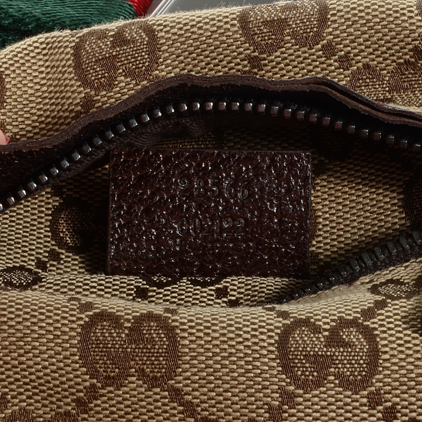 Monogram Web Belt Bag Dark Brown