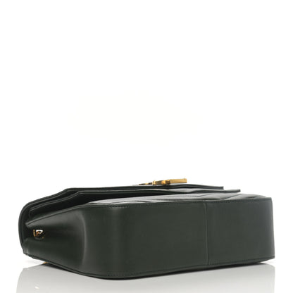 Saint Laurent Lambskin Matelasse Chevron Monogram Medium Sulpice Bag Black 4 of 16