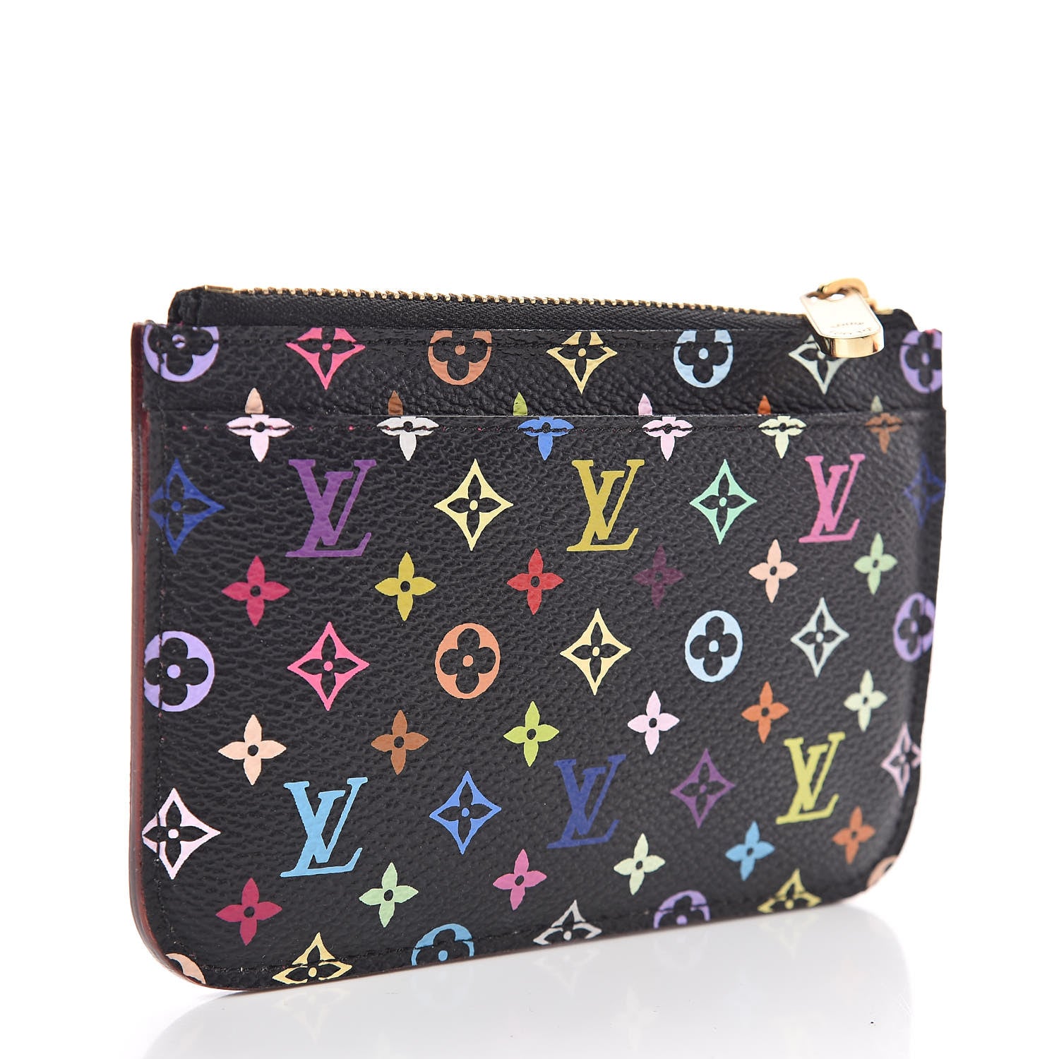 Louis Vuitton Monogram Multicolor Key Pouch Black Grenade 3 of 8