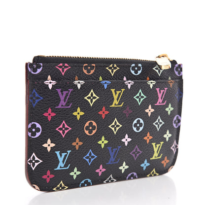 Louis Vuitton Monogram Multicolor Key Pouch Black Grenade 3 of 8