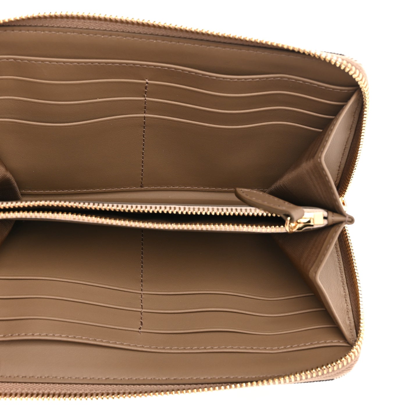 House Check Large Ziggy Zip Around Wallet Pale Cameo