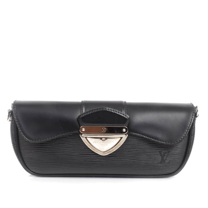 Louis Vuitton Epi Montaigne Clutch Black 1 of 11