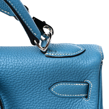 Hermes Togo Kelly Retourne 32 Blue Jean 16 of 16