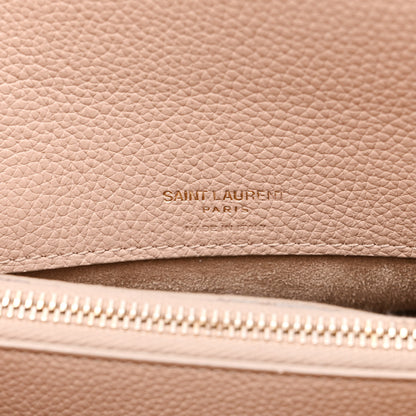 Saint Laurent Grained Calfskin Baby Sac De Jour Souple Rose 6 of 12