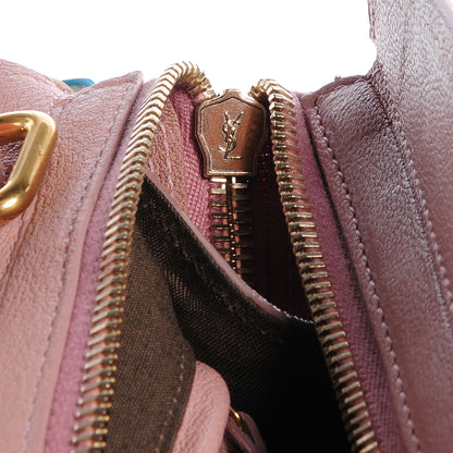 Saint Laurent Sheepskin Leather Mini Cabas ChYc Bag Pink 9 of 9