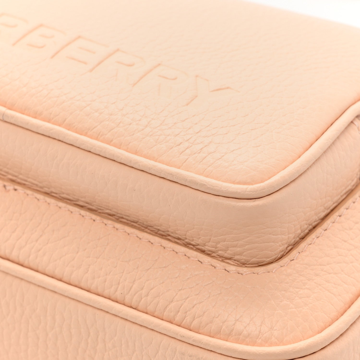 Burberry Grained Calfskin Small Camera Bag Peach Pink 13 of 14