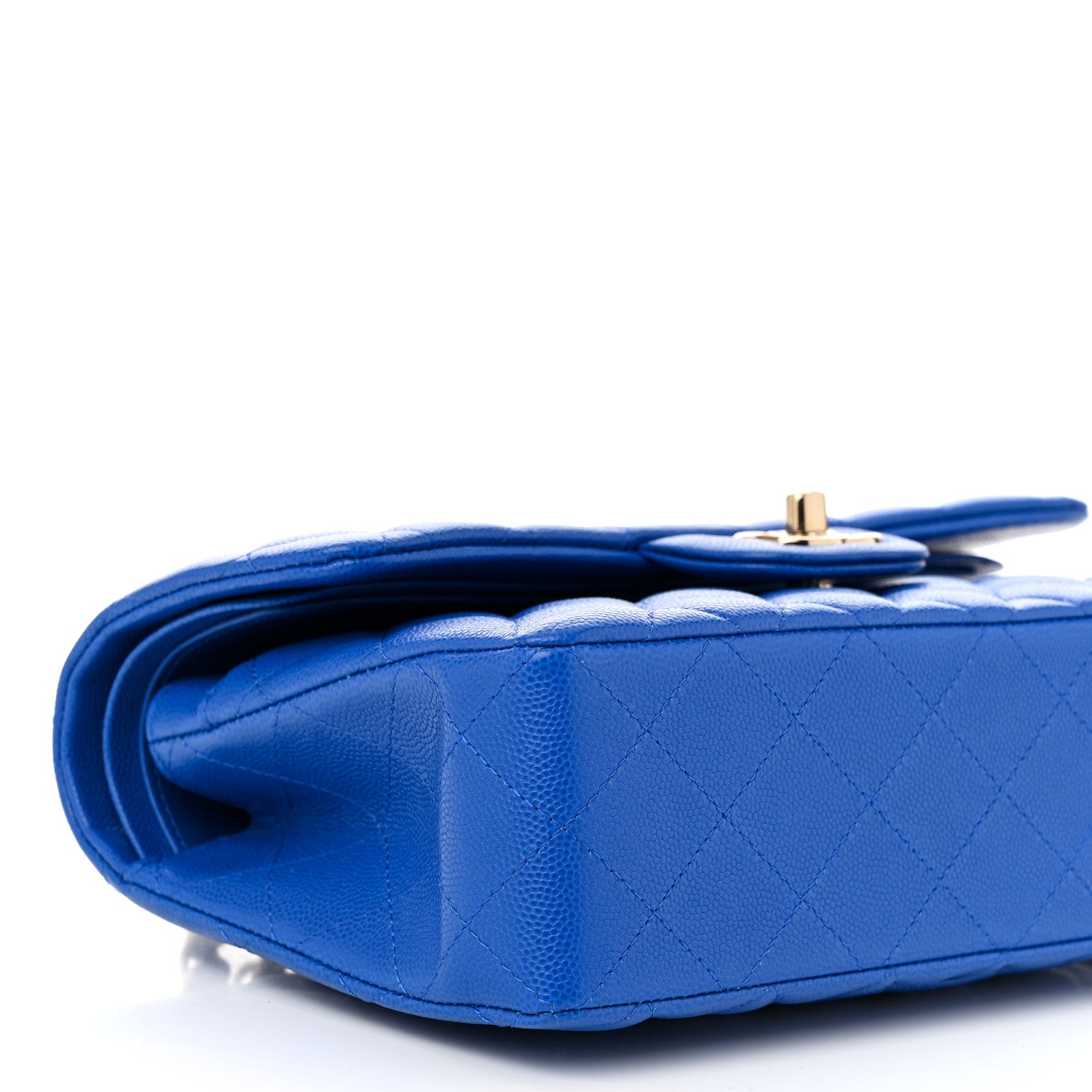 Chanel Caviar Quilted Small Double Flap Blue 9 of 11