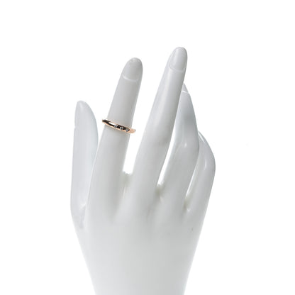 Tiffany 18K Rose Gold Diamond Stacking Band Ring 49 5 2 of 6