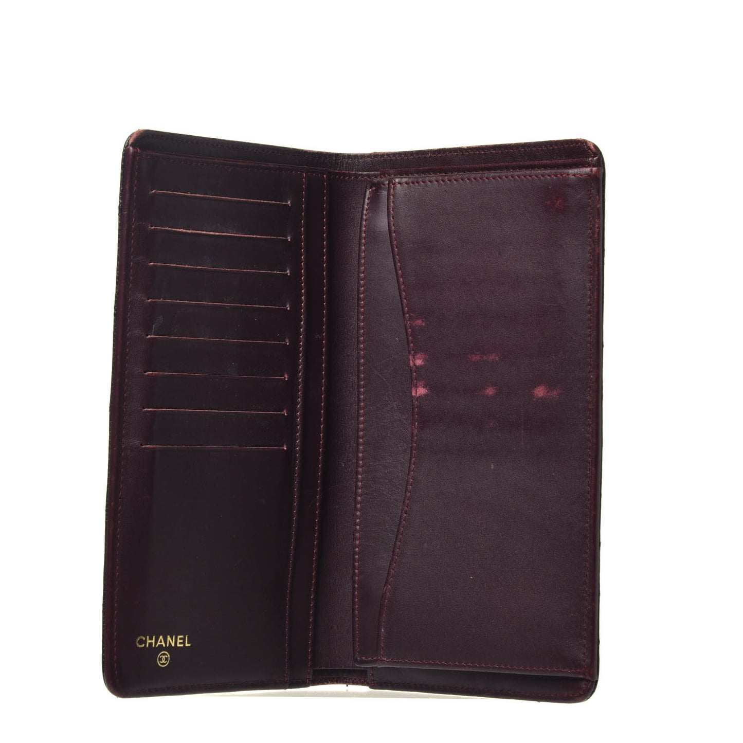 Caviar Quilted Yen Wallet Black